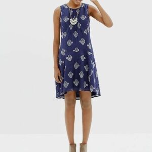 Madewell silk skyscape Dress in diamond floral paisley